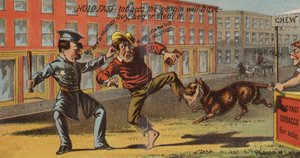 Policeman Arresting Thief