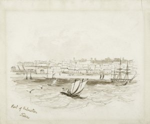 Port of Galveston, Texas, late 1800s by American School