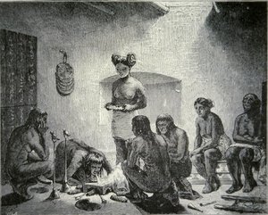 Praying for Rain (engraving) by American School