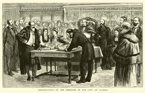 Presentation of the Freedom of the City of London by American School