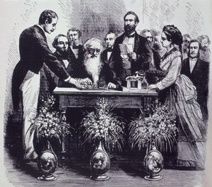 Professor Samuel Finley Breese Morse Explaining the Function of his Invention