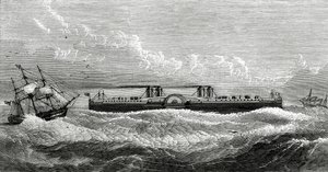 Proposed Ferry-Steamer Between Dover and Calais, Illustration from Appletons Journal, May 4, 1872