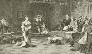 Queen Catharine of Aragon Denies the Right of the Ecclesiastical Court to Adjudge Her Cause by American School