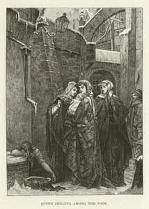 Queen Philippa Among the Poor by American School