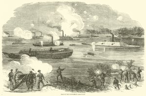 Raid of the Confederate Iron-clads, February 1865 by American School