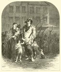 Refugees from Northern Missouri Entering St Louis, September 1864 by American School