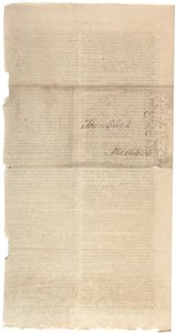 Resolutions printing NYS proposal for amendments to Constitution, October 1788