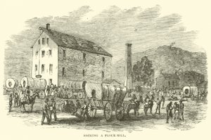 Sacking a Flour Mill, July 1864 by American School