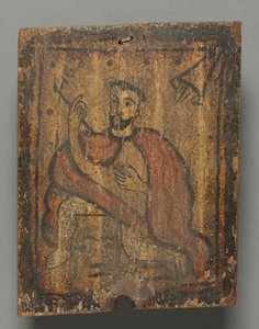 San Geronimo: saint of retablo by American School