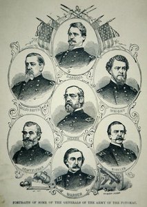 Seven Portraits of Generals of the Union Army of the Potomac by American School