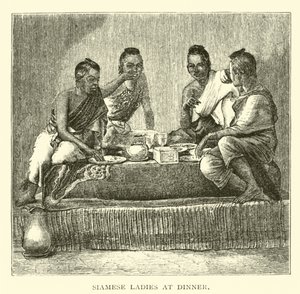 Siamese Ladies at Dinner by American School