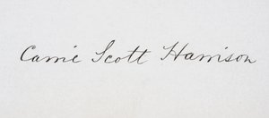 Signature of Caroline Lavinia Scott Harrison