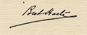 Signature of Francis Bret Harte (1839-1902)