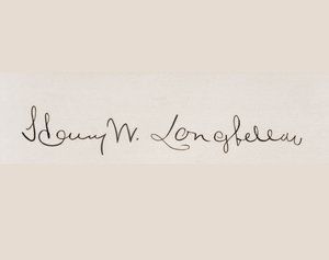 Signature of Henry Wadsworth Longfellow by American School