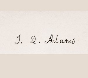 Signature of John Quincy Adams