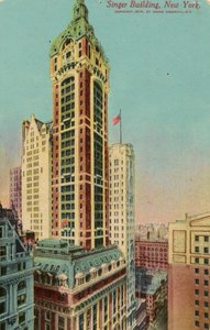 Singer Building, New York, c.1900-09