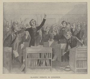 Slavery Debate in Congress by American School
