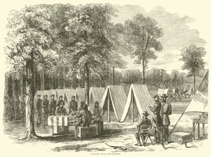 Soldiers Voting for President, September 1864