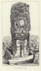 Statue at Copan by American School