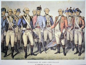 Surrender of Lord Cornwallis at Yorktown, Virginia