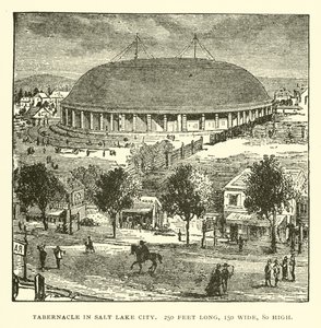 Tabernacle in Salt Lake City, 250 Feet Long, 150 Wide, 80 High