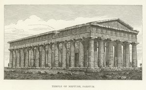 Temple of Neptune, Paestum by American School
