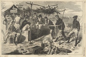 Thanksgiving in Camp from Harper