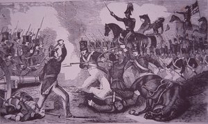 The Battle of Churubusco, Mexican-American War by American School