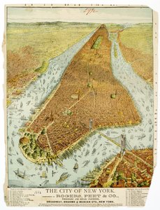 The City of New York, compliments of Rogers, Peet & Co., Wholesale and Retail Clothiers, Broadway, Broome & Mercer Sts., NY