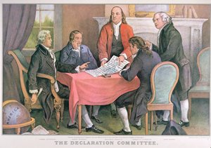 The Declaration Committee, published by Currier & Ives, New York