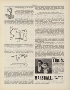The Experiment of Levitation, F. D. Hewes, Advertisements by American School