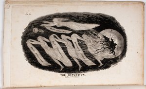 The Explosion, Illustration from The Vision of Judgement, or A Present for the Whigs of 76 and 37 by Junius Jr., 1938 by American School