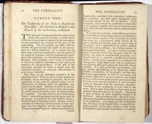 The Federalist, published in 1788 by American School