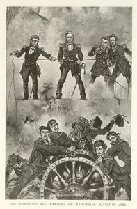 The Ferdinand Max ramming the Re d