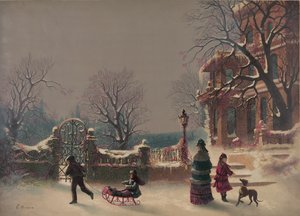 The First Snow, 1877 by American School
