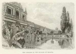 The Gardens of the Alcazar at Segovia by American School