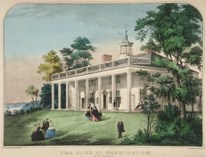 The Home of Washington, Mount Vernon by American School