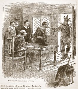 The Indians Declaration of War, from a book published 1896 by American School