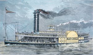 The Mississippi side-wheeler 