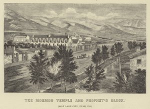 The Mormon Temple and Prophets Block by American School