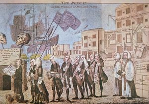 The Repeal, or the Funeral Procession of Miss Ame-Stamp