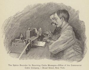 The Siphon Recorder for Receiving Cable Messages, Office of the Commercial Cable Company by American School