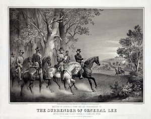 The Surrender of General Lee, pub. 1866 by American School