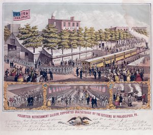 The Volunteer Refreshment Saloon Supported Gratuitously by the Citizens of Philadelphia