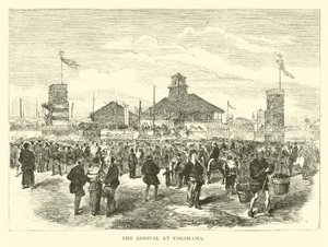 The arrival at Yokohama by American School