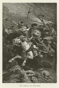 The Arrival of the Huns by American School