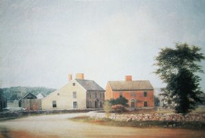 The birthplace of John Adams (1735-1826) in Braintree, now Quincy, Massachusetts