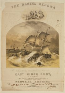The Brig Marine Rescuing Passengers from the Steamer SS Central America in September 1857 by American School
