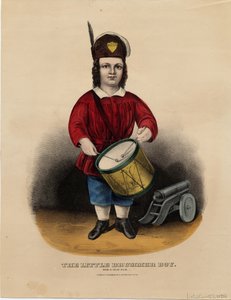 The little drummer boy: rub-a-dub-dub, pub. by Currier & Ives, c.1860