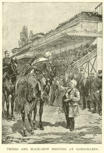 Thiers and Macmahon meeting at Longchamps by American School